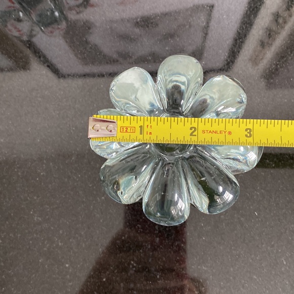 A pair of mid century Handblown crystal candle holders - Picture 5 of 7